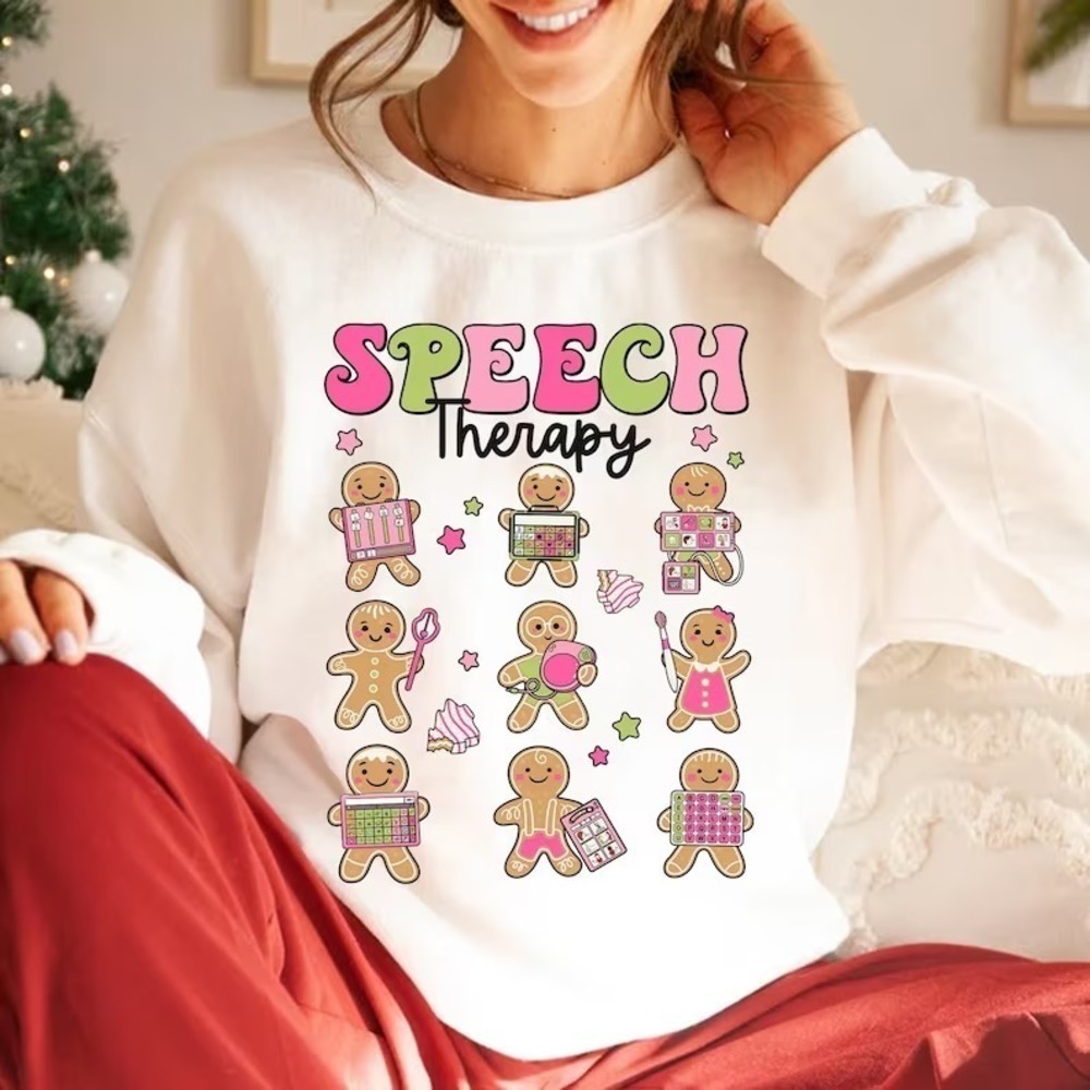 Speech Therapy Sweater Speech Therapy Christmas Sweater